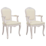 NNEVL Dining Chairs 2 pcs Beige 62x59.5x100.5 cm linen