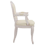 NNEVL Dining Chairs 2 pcs Beige 62x59.5x100.5 cm linen