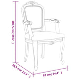 NNEVL Dining Chairs 2 pcs Beige 62x59.5x100.5 cm linen