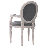 NNEVL Dining Chair Dark Grey 54x56x96.5 cm Velvet