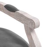 NNEVL Dining Chair Dark Grey 54x56x96.5 cm Velvet