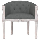 NNEVL Dining Chair Dark Grey Fabric