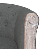 NNEVL Dining Chair Dark Grey Fabric