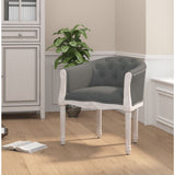 NNEVL Dining Chair Dark Grey Fabric