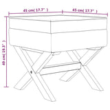 NNEVL Storage Stool 45x45x49 cm Fabric