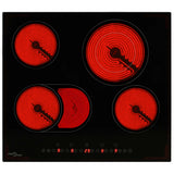 NNEVL Ceramic Hob with 4 Burners Touch Control 6600 W