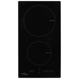 NNEVL Induction Hob with 2 Burners Touch Control Glass 3500 W