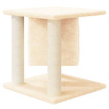 NNEVL Cat Tree with Sisal Scratching Posts Cream 37 cm