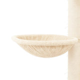 NNEVL Cat Tree with Sisal Scratching Posts Cream 94 cm