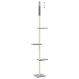 NNEVL Floor to Ceiling Cat Tree Light Grey 267.5-297.5 cm