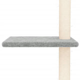 NNEVL Floor to Ceiling Cat Tree Light Grey 267.5-297.5 cm