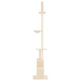 NNEVL Floor to Ceiling Cat Tree Cream 250.5-276.5 cm