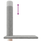 NNEVL Floor to Ceiling Cat Tree Light Grey 250.5-276.5 cm