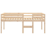 NNEVL High Sleeper Bed 92x187 cm Single Bed Size Solid Wood Pine