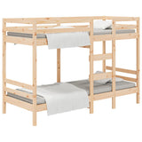 NNEVL Bunk Bed 92x187 cm Solid Wood Pine