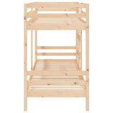 NNEVL Bunk Bed 92x187 cm Solid Wood Pine