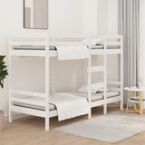 NNEVL Bunk Bed White 92x187 cm Solid Wood Pine