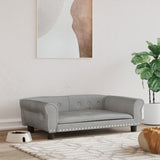 NNEVL Dog Bed Light Grey 95x55x30 cm Velvet