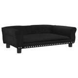 NNEVL Dog Bed Black 95x55x30 cm Velvet