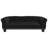 NNEVL Dog Bed Black 95x55x30 cm Velvet