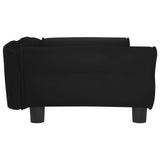 NNEVL Dog Bed Black 95x55x30 cm Velvet