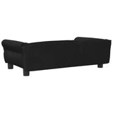 NNEVL Dog Bed Black 95x55x30 cm Velvet