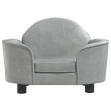 NNEVL Dog Bed Light Grey 66x40x45 cm Velvet