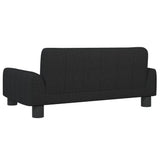 NNEVL Dog Bed Black 70x45x30 cm Fabric