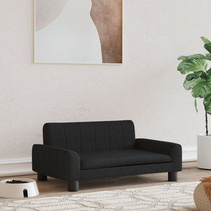 NNEVL Dog Bed Black 70x45x30 cm Fabric