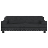 NNEVL Dog Bed Black 90x53x30 cm Velvet