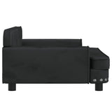 NNEVL Dog Bed Black 90x53x30 cm Velvet