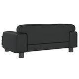 NNEVL Dog Bed Black 70x45x30 cm Faux Leather