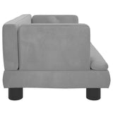 NNEVL Dog Bed Light Grey 60x40x30 cm Velvet