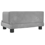NNEVL Dog Bed Light Grey 60x40x30 cm Velvet