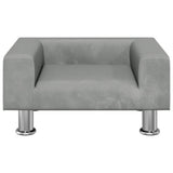 NNEVL Dog Bed Light Grey 50x40x26.5 cm Velvet