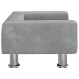 NNEVL Dog Bed Light Grey 50x40x26.5 cm Velvet