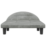 NNEVL Dog Bed Light Grey 70x52x30 cm Velvet