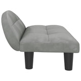 NNEVL Dog Bed Light Grey 70x52x30 cm Velvet
