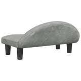 NNEVL Dog Bed Light Grey 70x52x30 cm Velvet