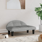 NNEVL Dog Bed Light Grey 70x52x30 cm Velvet