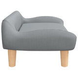 NNEVL Dog Bed Light Grey 70x40x24 cm Fabric