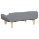 NNEVL Dog Bed Light Grey 70x40x24 cm Fabric