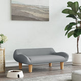 NNEVL Dog Bed Light Grey 70x40x24 cm Fabric