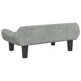 NNEVL Dog Bed Light Grey 70x40x24 cm Velvet