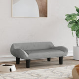 NNEVL Dog Bed Light Grey 70x40x24 cm Velvet