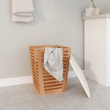 NNEVL Bathroom Stool 40.5x40.5x56 cm Solid Wood Walnut