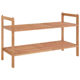 NNEVL Shoe Rack 69x27x41 cm Solid Wood Walnut