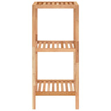NNEVL Bathroom Shelf 36x36x79 cm Solid Wood Walnut