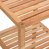 NNEVL Bathroom Shelf 36x36x79 cm Solid Wood Walnut
