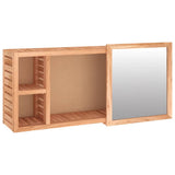 NNEVL Mirror Cabinet 80x17x34 cm Solid Wood Walnut